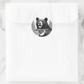 Waarschuwingsbeer Land Ronde Sticker (Tas)