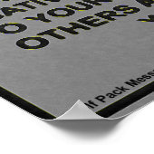 Waarschuwingsbericht van de waarschuwingsfunctiona poster (Hoek)