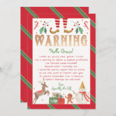 Waarschuwingsbericht van Elf Behaviour Warning Elf Kaart (Voorkant / Achterkant)