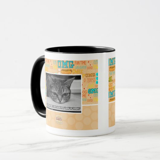 Waarschuwingsbericht voor bruinvissen mok (Voorkant links)