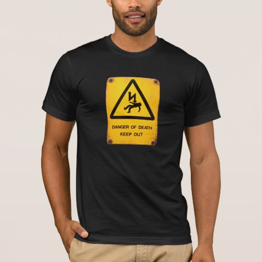 Waarschuwingsbord 001 t-shirt (Voorkant)