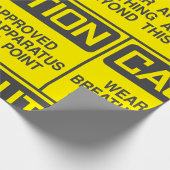 Waarschuwingsbord Draag goedgekeurd ademhalingsapp Cadeaupapier