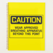 Waarschuwingsbord Draag goedgekeurd ademhalingsapp Planner (Voorkant)