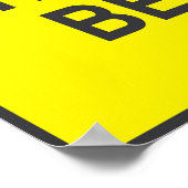 Waarschuwingsbord Draag goedgekeurd ademhalingsapp Poster (Hoek)