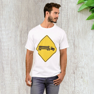 Waarschuwingsbord Houttransport Vervoer Verkeersve T-shirt