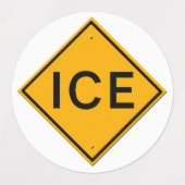 Waarschuwingsbord IJzel Labels (Design 1)