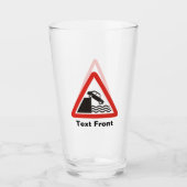 Waarschuwingsbord kade glas (Voorkant)