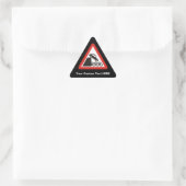 Waarschuwingsbord kade sticker (Tas)