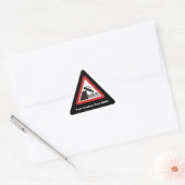 Waarschuwingsbord kade sticker (Envelop)