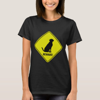 Waarschuwingsbord Labrador T-shirt