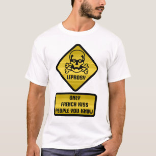 Waarschuwingsbord - Leprosy T-shirt