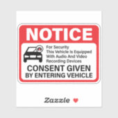 Waarschuwingsbord voor beveiligingscamera van voer sticker (Vel)