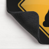 Waarschuwingsbord voor boogschokken muismat (Hoek)