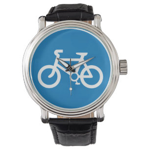 Waarschuwingsbord voor fietsen horloge