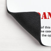 Waarschuwingsbord voor gezondheids- en veiligheids muismat (Hoek)