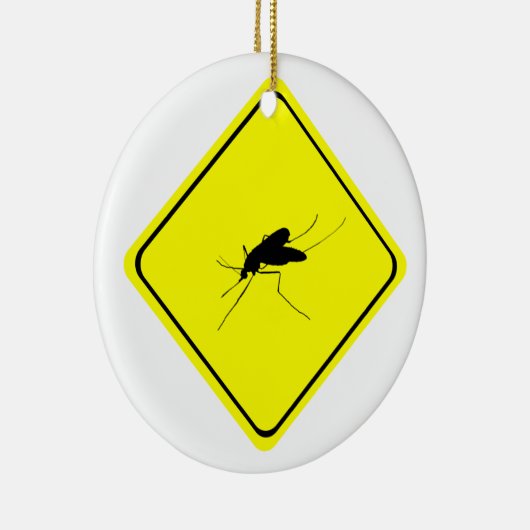 Waarschuwingsbord voor muggen hinder insecten/inse keramisch ornament (Rechts)