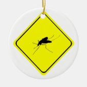 Waarschuwingsbord voor muggen hinder insecten/inse keramisch ornament (Voorkant)