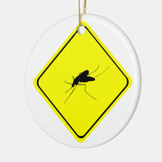 Waarschuwingsbord voor muggen hinder insecten/inse keramisch ornament (Links)