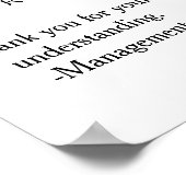 Waarschuwingsbord voor onseelie-fouten poster (Hoek)