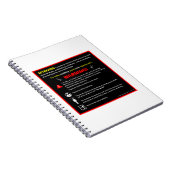 Waarschuwingsbord voor SKYDIVING Theme Park Notitieboek (Rechterzijde)