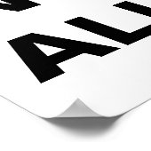 Waarschuwingsbord voor Slummer Poster (Hoek)