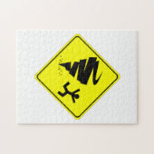 Waarschuwingsbord voor tornado legpuzzel (Horizontaal)