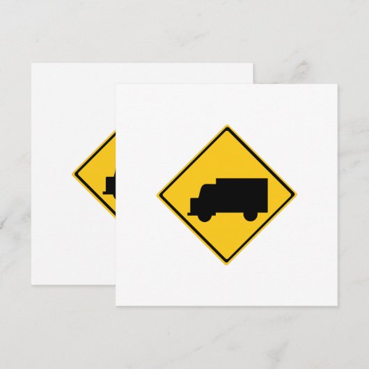 Waarschuwingsbord voor vrachtwagens (Voorkant / Achterkant)