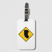Waarschuwingsbord voor vrachtwagens bagagelabel (Voorkant (verticaal))