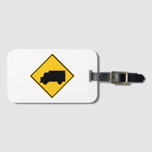Waarschuwingsbord voor vrachtwagens bagagelabel (Voorkant (horizontaal))
