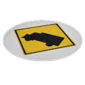 Waarschuwingsbord voor vrachtwagens snijplank (Hoek)