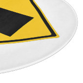 Waarschuwingsbord voor vrachtwagens snijplank (Hoek)