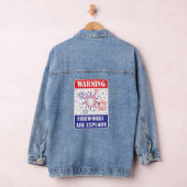 Waarschuwingsbord voor vuurwerk denim jacket (Hangar)
