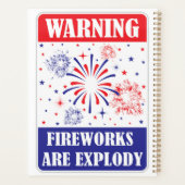 Waarschuwingsbord voor vuurwerk planner (Achterkant)