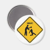 Waarschuwingsbord voor Zombie Magneet (Voorkant / Achterkant)