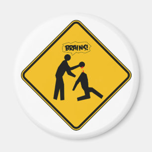 Waarschuwingsbord voor Zombie Magneet