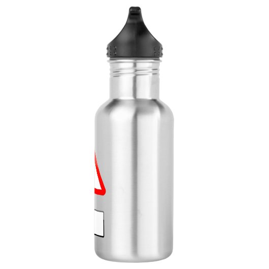  waarschuwingsbord. waterfles  (Rechts)