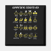 Waarschuwingsborden 101 magneet (Voorkant)