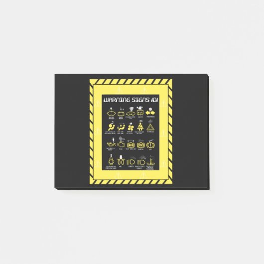 Waarschuwingsborden 101 post-it® notes (Voorkant)