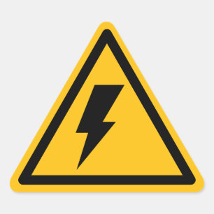 Waarschuwingsborden Elektrische Schok Sticker