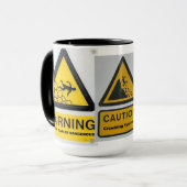 Waarschuwingsborden mok (Voorkant links)