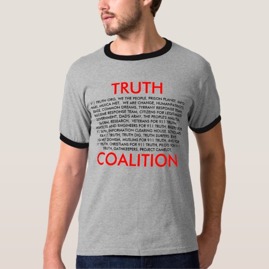 WAARSCHUWINGSCOALITIE, T-SHIRT (Voorkant)