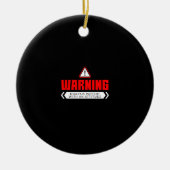 Waarschuwingsdialysepatiënt met een standvastighei keramisch ornament (Voorkant)