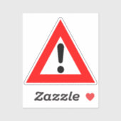 Waarschuwingsdriehoek Sticker (Vel)