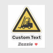 waarschuwingsdriehoeksbord voor vorkheftrucks sticker (Vel)