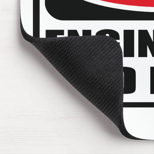 WaarschuwingsENGINEER IN BAD MOOD Mousepad Muismat (Hoek)