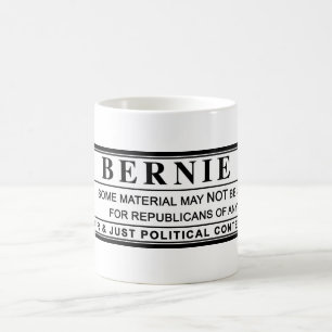 Waarschuwingsetiket Bernie Sanders Koffiemok