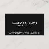 Waarschuwingsetiket Bernie Sanders Visitekaartje (Achterkant)