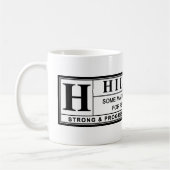 Waarschuwingsetiket Hillary Clinton Koffiemok (Links)