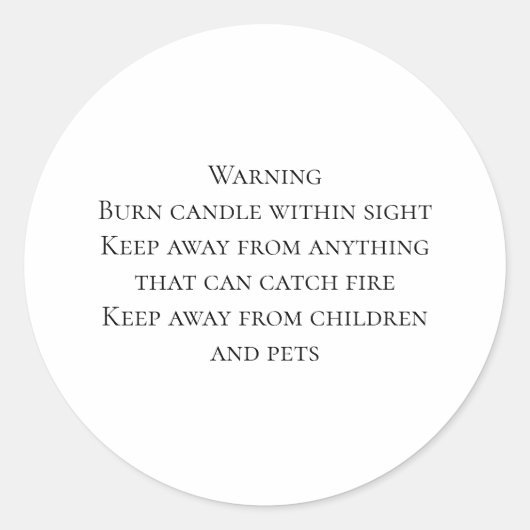 Waarschuwingsetiket kaarde ronde sticker (Voorkant)