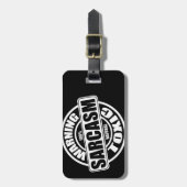 Waarschuwingsetiket toxische Sarcasm Bagagelabel (Voorkant verticaal)